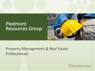 Piedmont Resources Group Property Management & Real Estate Professionals 