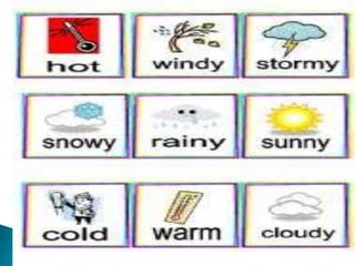 Clothes, weather and seasons 