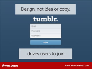 AwesomeNYC.com Design: The New Competitive Edge