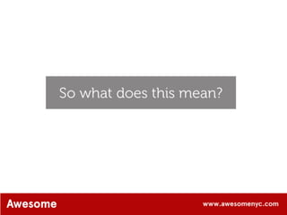 AwesomeNYC.com Design: The New Competitive Edge