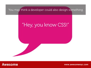 AwesomeNYC.com Design: The New Competitive Edge