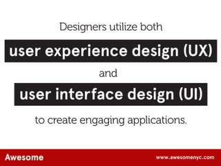AwesomeNYC.com Design: The New Competitive Edge