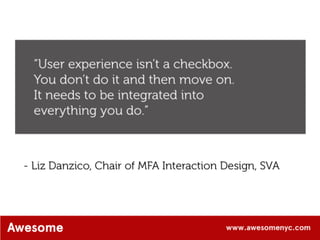 AwesomeNYC.com Design: The New Competitive Edge