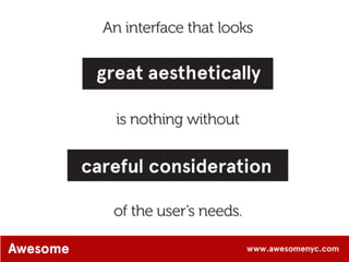 AwesomeNYC.com Design: The New Competitive Edge