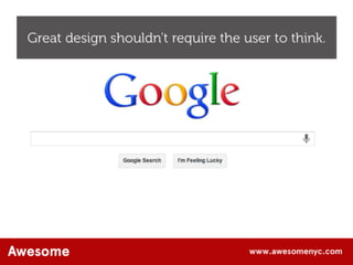 AwesomeNYC.com Design: The New Competitive Edge
