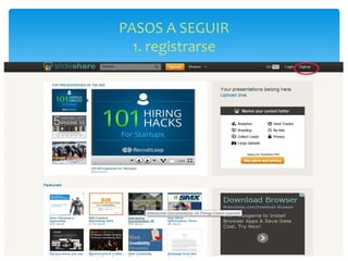 PASOS A SEGUIR
1. registrarse
 