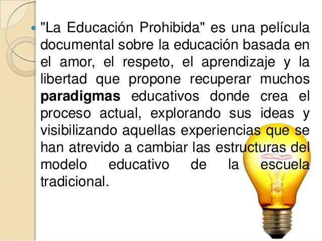 la educacion prohibida