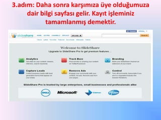 3.adım: Daha sonra karşımıza üye olduğumuza
dair bilgi sayfası gelir. Kayıt işleminiz
tamamlanmış demektir.

 
