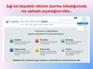 Sağ üst köşedeki nikimin üzerine tıkladığımızda
my uploads seçeneğine tıkla..

 