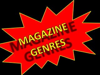 Music magazine genres