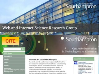 WAIS & CITE
CITE
@suukii http://eprints.soton.ac.uk/363714/
 