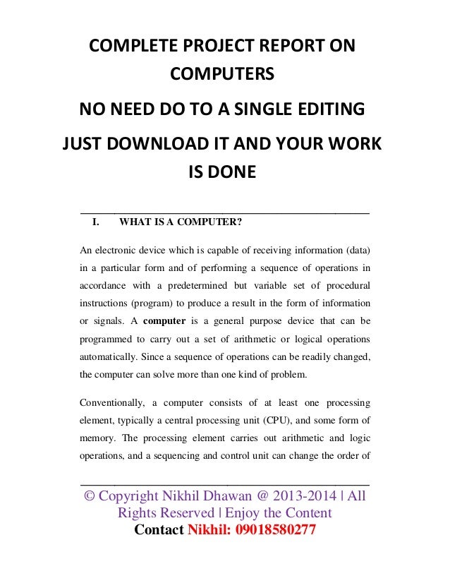 ms word projects