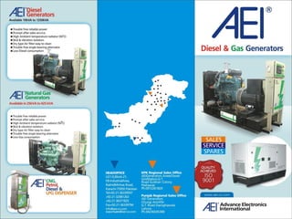 Advance Electronics International (Diesel and Gas Generators)