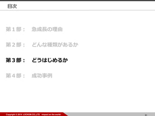 51Copyright ? 2014 LOCKON CO.,LTD -impact on the world- 51Copyright ? 2014 LOCKON CO.,LTD -impact on the world-
Ŀ
ڣ L
ڣ ɤʷN뤫
ڣ ɤϤ뤫
ڣ ɹ
 