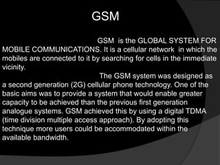 PCM, CDMA AND GSM TECHNOLOGIES | PPTX