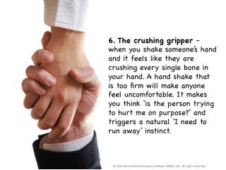 6 Ways Not To Shake Hands (By Bernard Marr. Redesigned by Ethos3.)