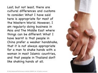 6 Ways Not To Shake Hands (By Bernard Marr. Redesigned by Ethos3.)