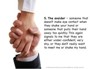 6 Ways Not To Shake Hands (By Bernard Marr. Redesigned by Ethos3.)