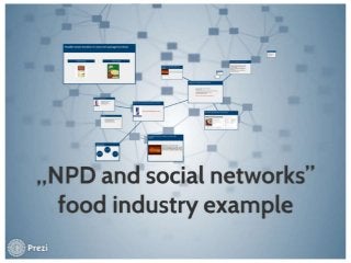 "NPD and social networks"- food industry example