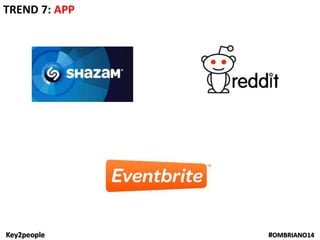 Key2people #OMBRIANO14
TREND 7: APP
 