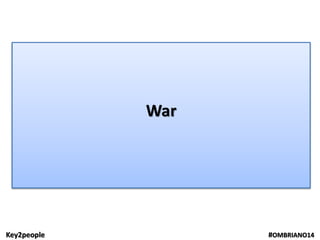 Key2people #OMBRIANO14
War
 