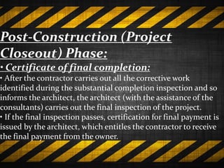 Construction phases | PPTX