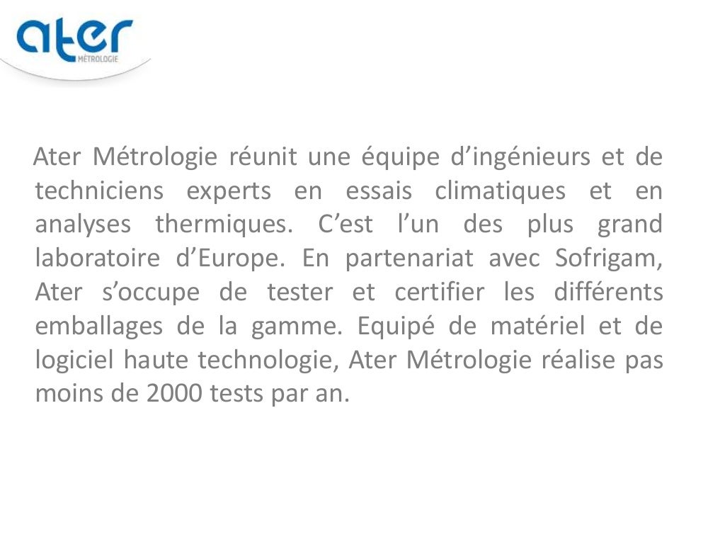 La Métrologie, un gage de qualité