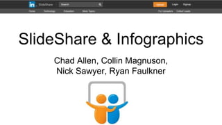 SlideShare & Infographics
Chad Allen, Collin Magnuson,
Nick Sawyer, Ryan Faulkner
 