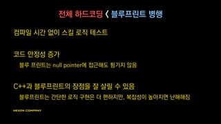↑
방어
서브 스테이트
시작
1초 뒤
호출되게 →
설정된 이벤트
피격시
호출되게 →
설정된 이벤트
적과의 거리에 따라
분기 처리
↓
공격 서브 스테이트로
↓
↑
공격
서브 스테이트
시작
← 애니메이션 종료시
스킬 종료
 
