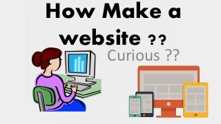 How Make a
website ??
Curious ??
 