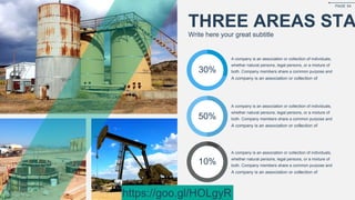 30%
50%
10%
A company is an association or collection of individuals,
whether natural persons, legal persons, or a mixture of
both. Company members share a common purpose and
A company is an association or collection of
A company is an association or collection of individuals,
whether natural persons, legal persons, or a mixture of
both. Company members share a common purpose and
A company is an association or collection of
A company is an association or collection of individuals,
whether natural persons, legal persons, or a mixture of
both. Company members share a common purpose and
A company is an association or collection of
THREE AREAS STA
Write here your great subtitle
PAGE 54
https://goo.gl/HOLgyR
 