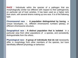 Pathologic Races Identification of Race/strain of Phytopathogenic Fungi through ...