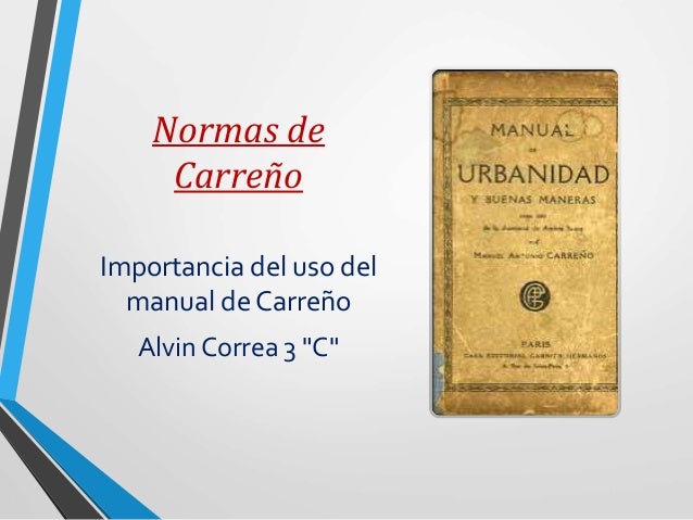Normas de carreño