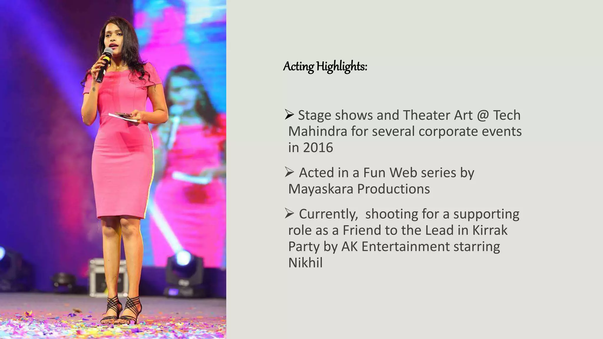 Actress/ Host Pavani Profile | PPTX