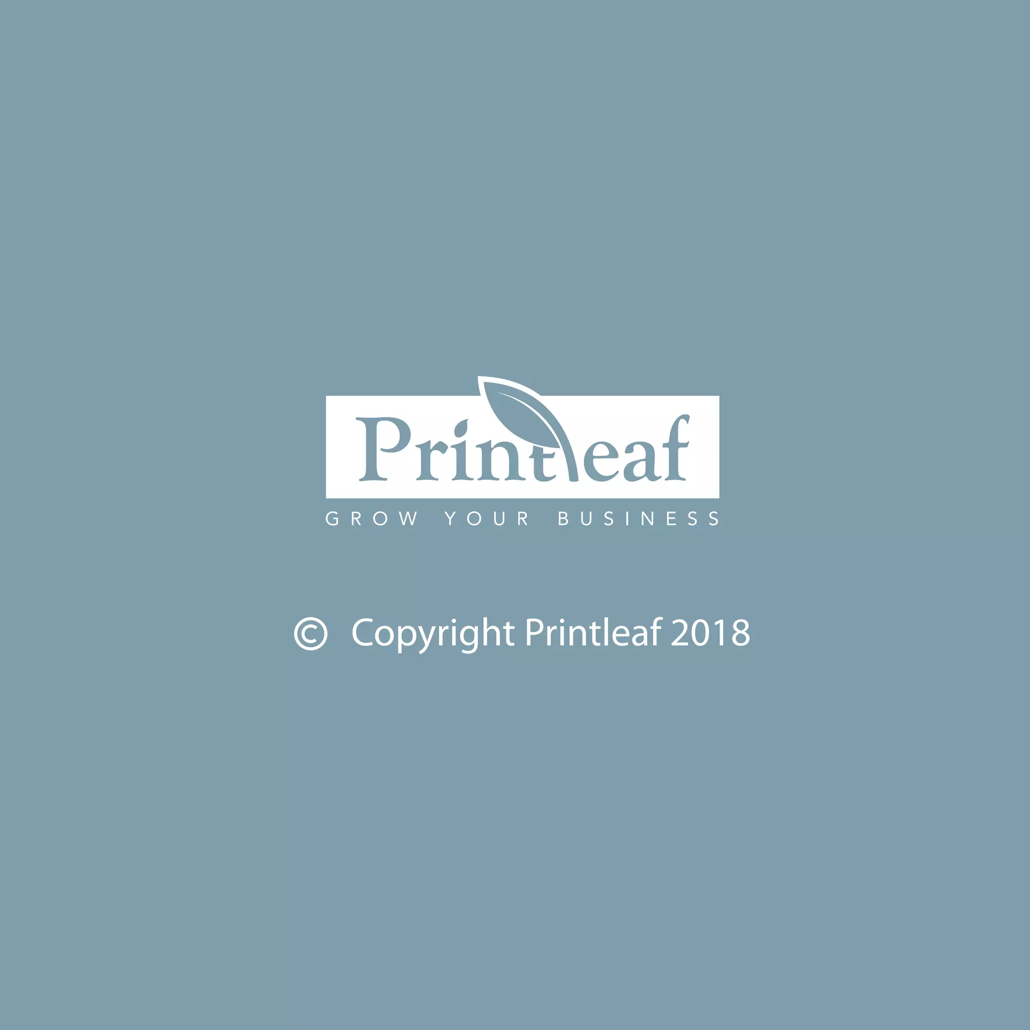Copyright Printleaf 2018
 