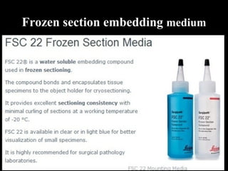 Frozen section embedding medium
 