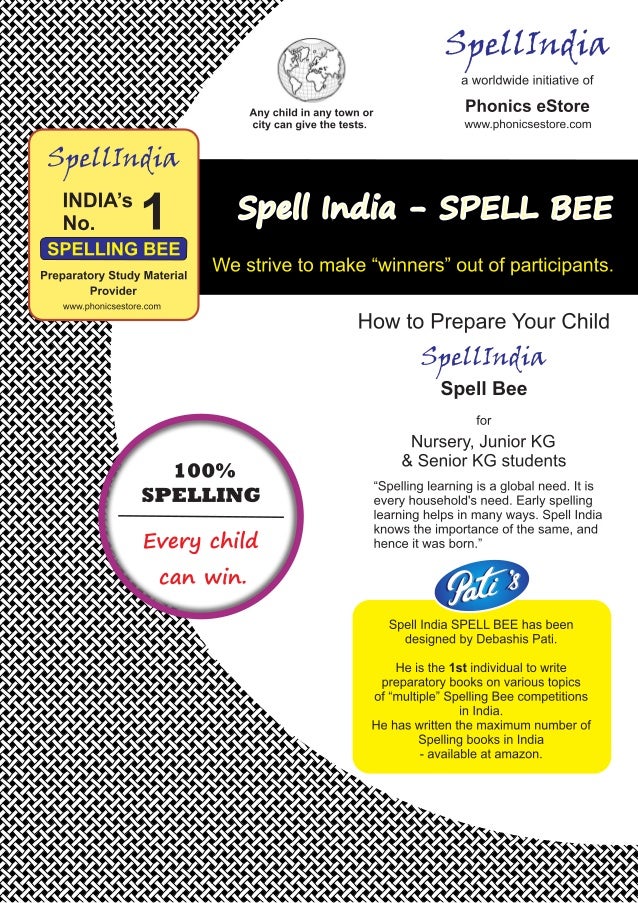 Spell India SPELL BEE How To Prepare Your Child with "Test Books