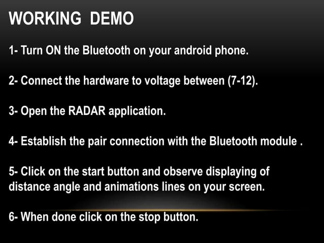 arduino based radar system | PPTX