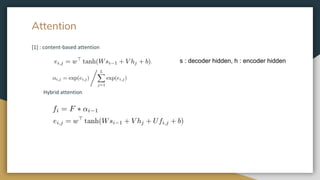 Attention based seq2seq ASR | PDF