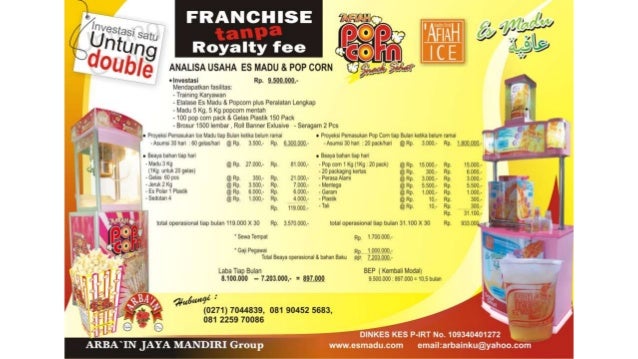 0812 2597 0086 T Sel Usaha Waralaba Minuman Dan Makanan Arbain Flo