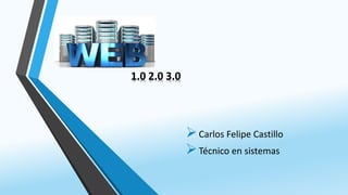 Carlos Felipe Castillo
Técnico en sistemas
1.0 2.0 3.0
 