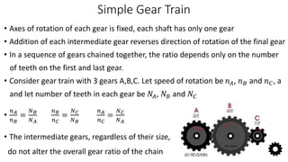 Gear Trains