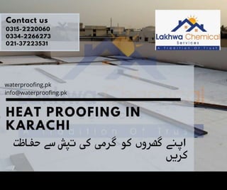 Heat Proofing Services in Pakistan