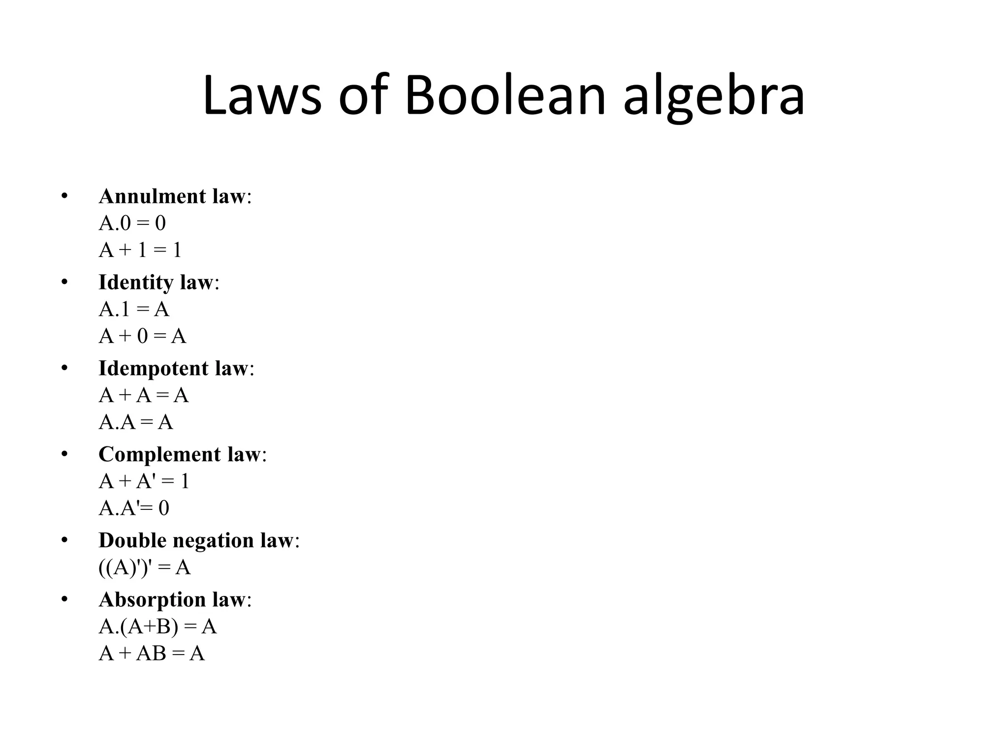 Boolean Algebra | PPTX
