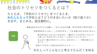 教室で使える きみがつくる社会のトリセツ ワークショップのつくり方 教室で使える きみがつくる社会のトリセツ ワークショップのつくり方