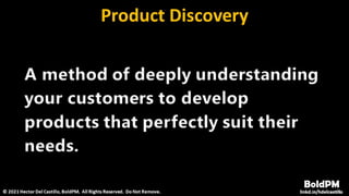 Product Discovery For Product Managers