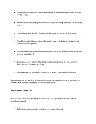 A Practical Guide to the Implementation of HRMS Software in Growing ...