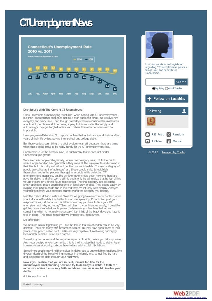 The Plus Sides Of New CT Unemployment Policies
