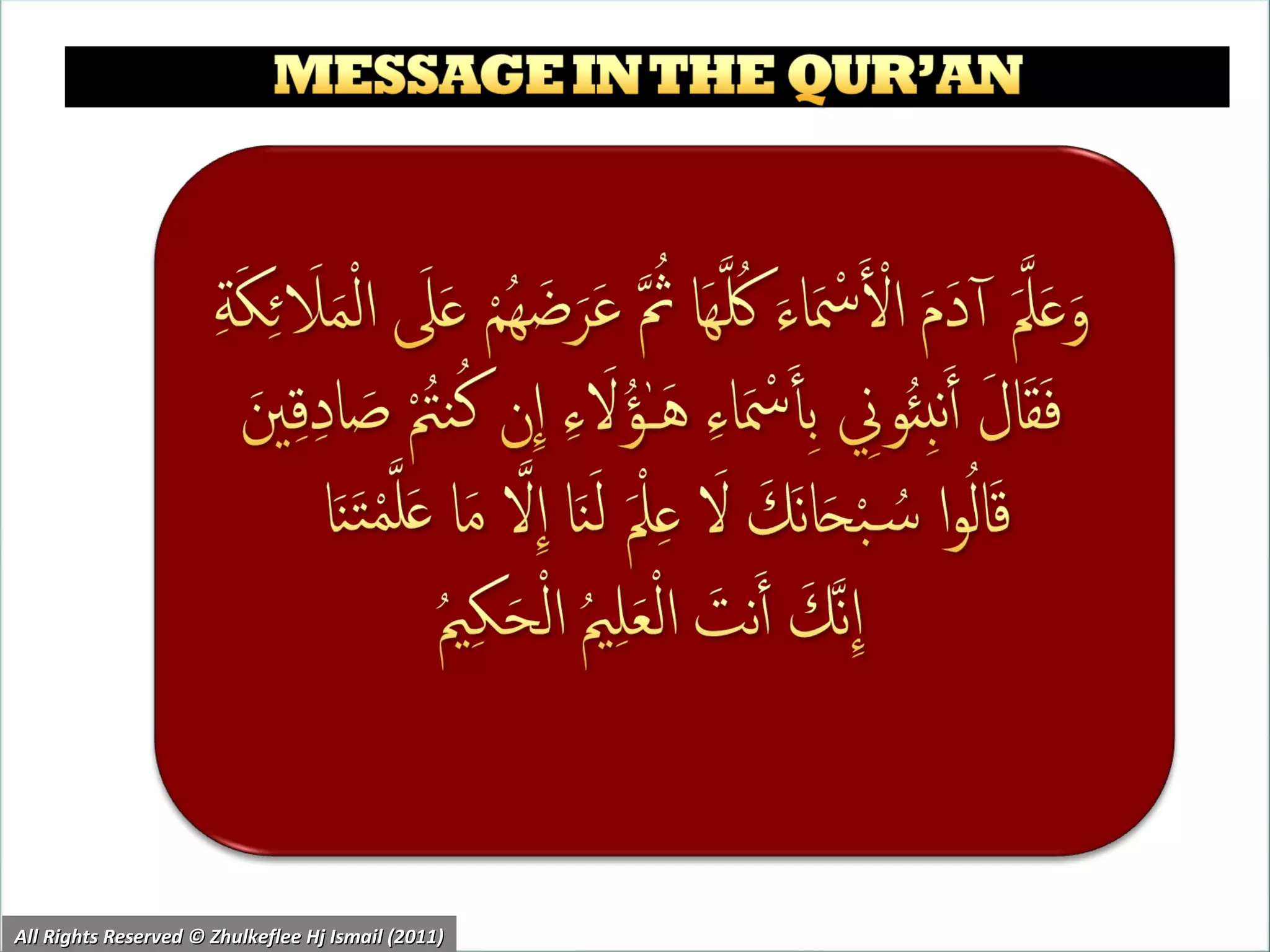 All Rights Reserved © Zhulkeflee Hj Ismail (2011) 