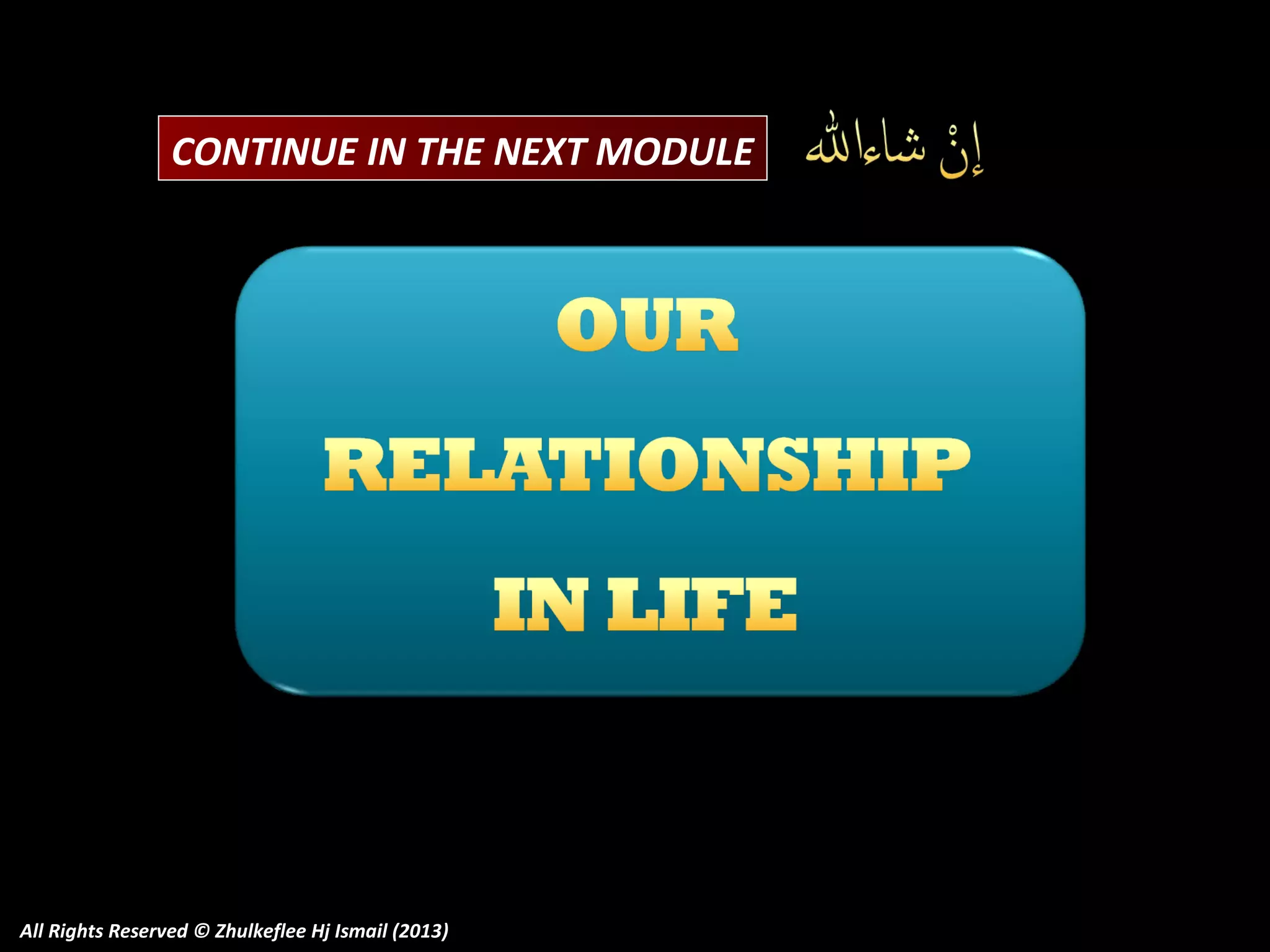 CONTINUE IN THE NEXT MODULE

All Rights Reserved © Zhulkeflee Hj Ismail (2013)

 